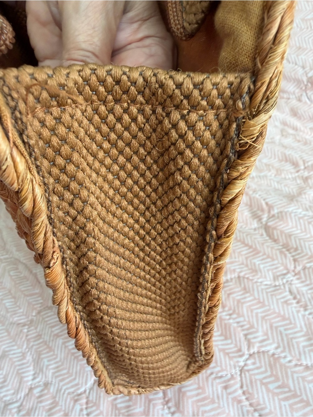 Vintage Creazioni Alma Woven Straw Crossbody Satchel Bag – Made in Italy - Picture 9 of 14